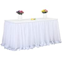 Los mejores  - HBBMAGIC 3 Capas de Malla mullida Tabla de tutú Falda de vajilla de Tul para la Fiesta de Bodas de cumpleaños Decoración…